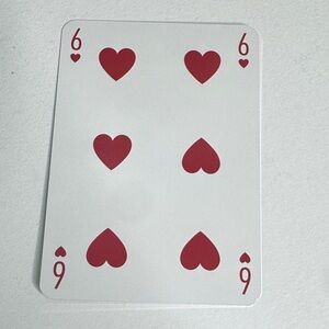 Louis Vuitton Playing Card - 6 Red Heart